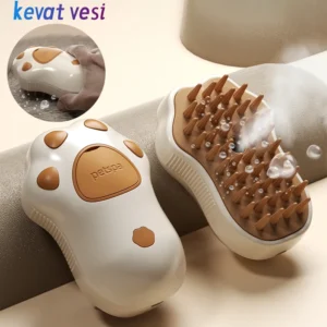 kf-Sbe77af628ddc43dc948f46fbdba88076U Brosse à Vapeur Électrique 3 en 1 pour Animaux de Compagnie, Peigne à Pulvérisation, Poils de Chien, Silicone Souple, Épilation pour Énergie, Fournitures de Toilettage